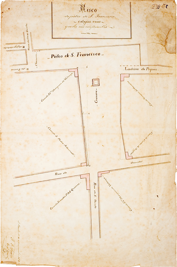 RISCO DE ALINHAMENTO DADO NO LARGO DO CAPIM, 1851