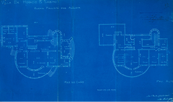 PROJETO DA RESIDÊNCIA HORACIO SABINO, 1903