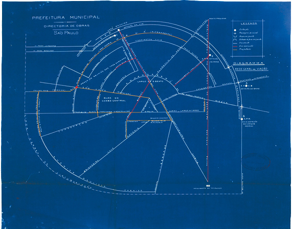 DIAGRAMA VIÁRIO PARA SÃO PAULO, 1911