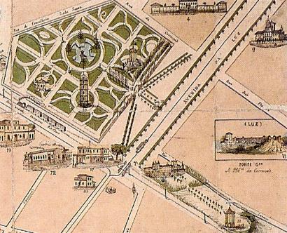 Mappa da capital da provncia de So Paulo, 1877, verso original