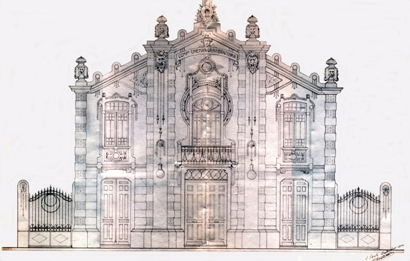 Sala de cinema - Rua Correia de Mello, n. 6 - 1912