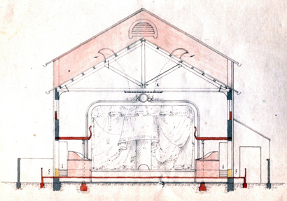 Sala de cinema - Rua Correia de Mello, n. 6 - 1912