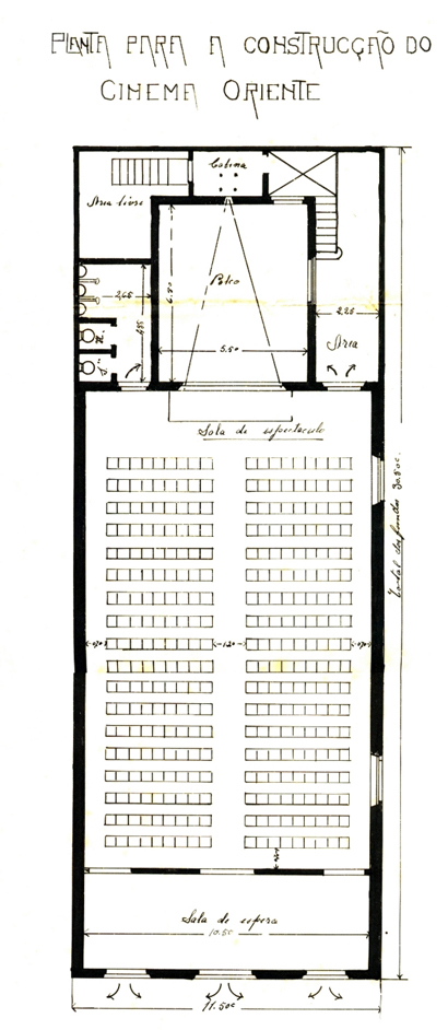 Sala de cinema - Rua Oriente n.41 - 1915