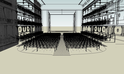 Cine Teatro Repblica - wireframe - sala de espetculo