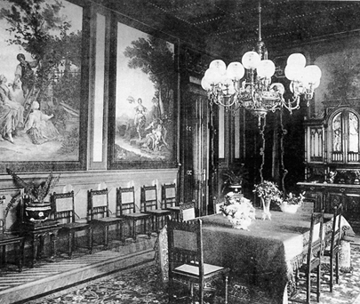 43-Casa de Antonio Pais de Barros - Sala de jantar. c.1900