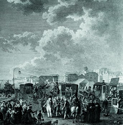 01-Embarque da Família Real no cais de Belém, em Lisboa, no dia 27 de novembro de 1807