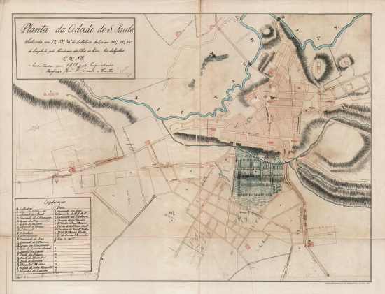 Planta da Cidade de So Paulo, 1810