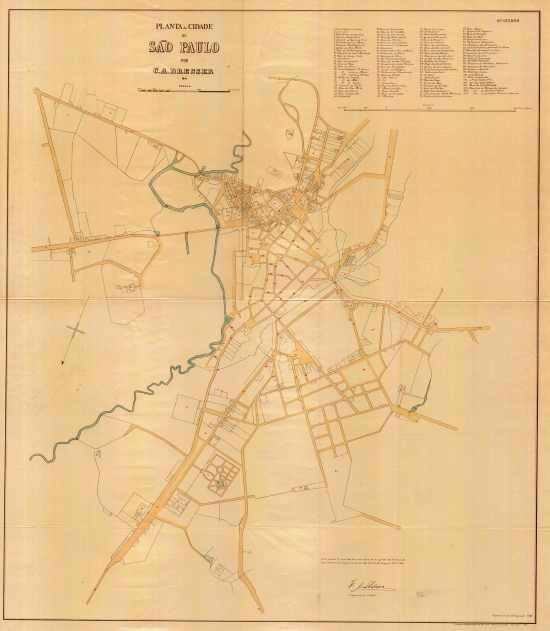 Planta da Cidade de São Paulo, 1841
