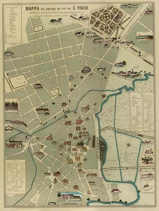 MAPPA DA CAPITAL DA P.cia DE S. PAULO,1877