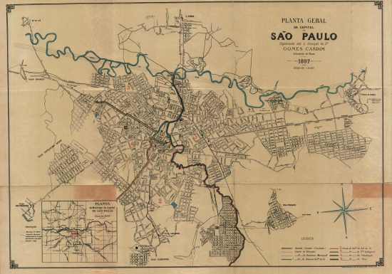 PLANTA GERAL DA CAPITAL DE SO PAULO,1897