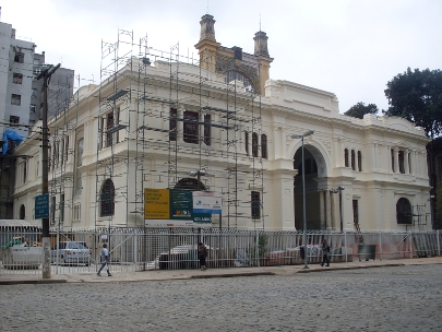 Edifcio Ramos, retirada de andaimes, 2008