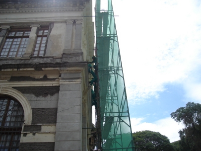 Edifcio Ramos, fachada oeste, obras, 2007