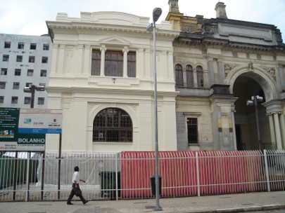 Edifício Ramos, teste de pintura na fachada sul, 2007