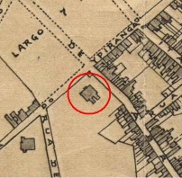 Residncia Augusto Queiros, mapa, 1881.