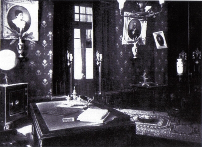 Residência Augusto Queiros, escritório, c.1925.