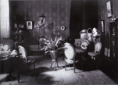 Residência Augusto Queiros, sala de estudos, c.1925.