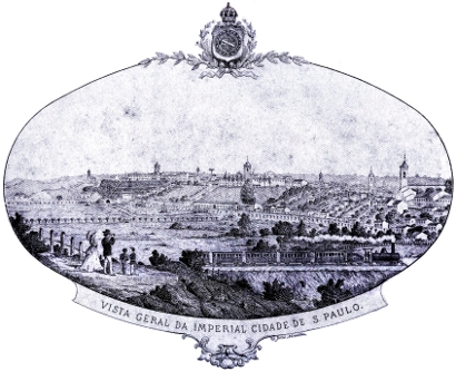 Cidade a partir da vrzea do Carmo, 1875