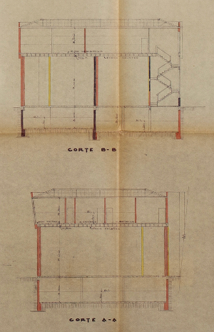 Estdios B e C, cortes, 1955