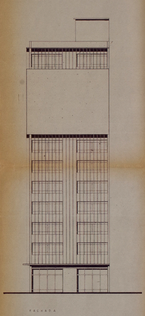 Projeto de um predio de escritrio, 1958