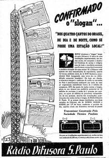 Anncio, torre de ondas curtas da Rdio Difusora, 1941