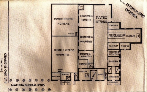 Reconstituio do Hospital dos Leprosos, em fins do sculo XIX