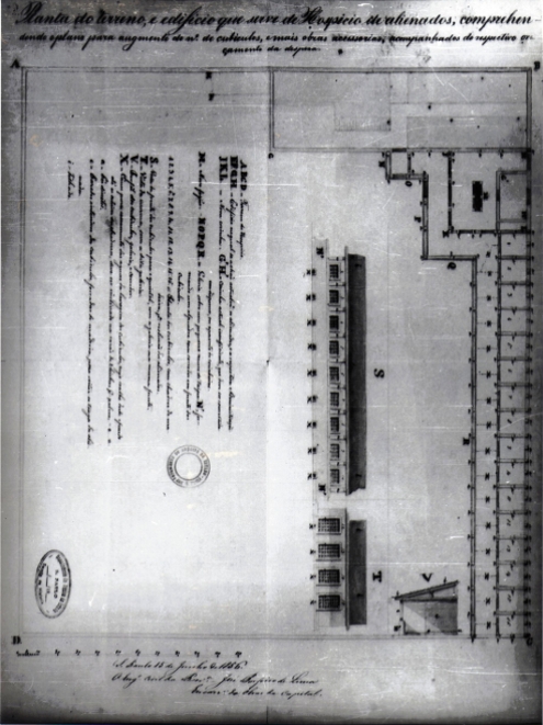 Hospital dos Alienados, proposta de reforma, 1856