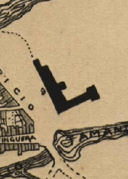 Detalhe da planta da cidade de So Paulo, 1881