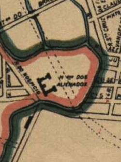 Detalhe da planta da cidade de So Paulo, 1897
